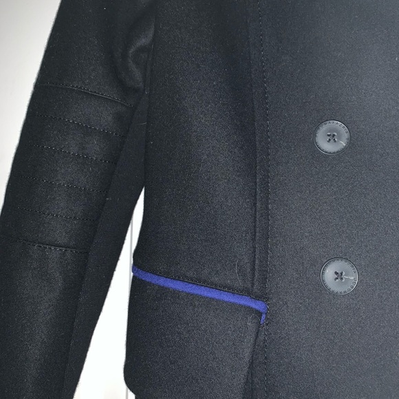 BCBG Double Breasted Wool Blend Peacoat - Picture 3 of 7